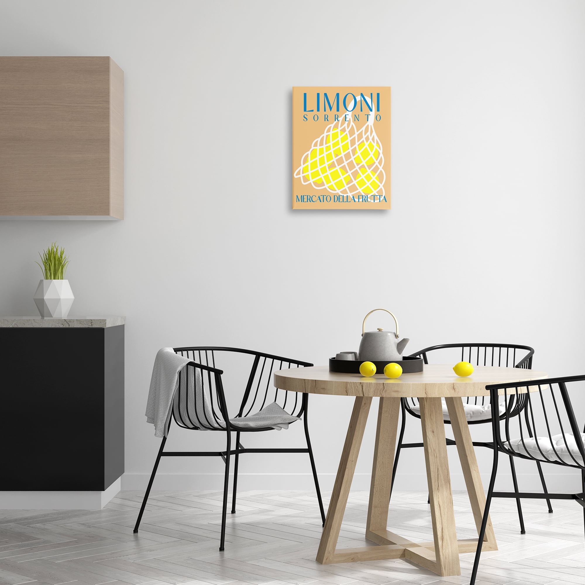 Stupell Industries Modern Lemon Fruit Market Food & Beverage Painting Wrapped Canvas Art Print Wall Art, 16 x 20