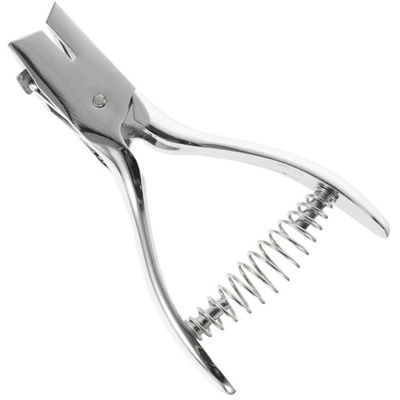 Topbathy Silver Manual Hole Puncher for Office and Home Use Durable Heavy Duty Single Hole Punch Tool