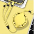 thumbnail image 3 of 3-in-1 On The Soft glue Go Retractable Charging Cable, Support Fast Charging and Data Sync, Compatible with Micro USB, USB-C/Type-C Devices, 3 of 5