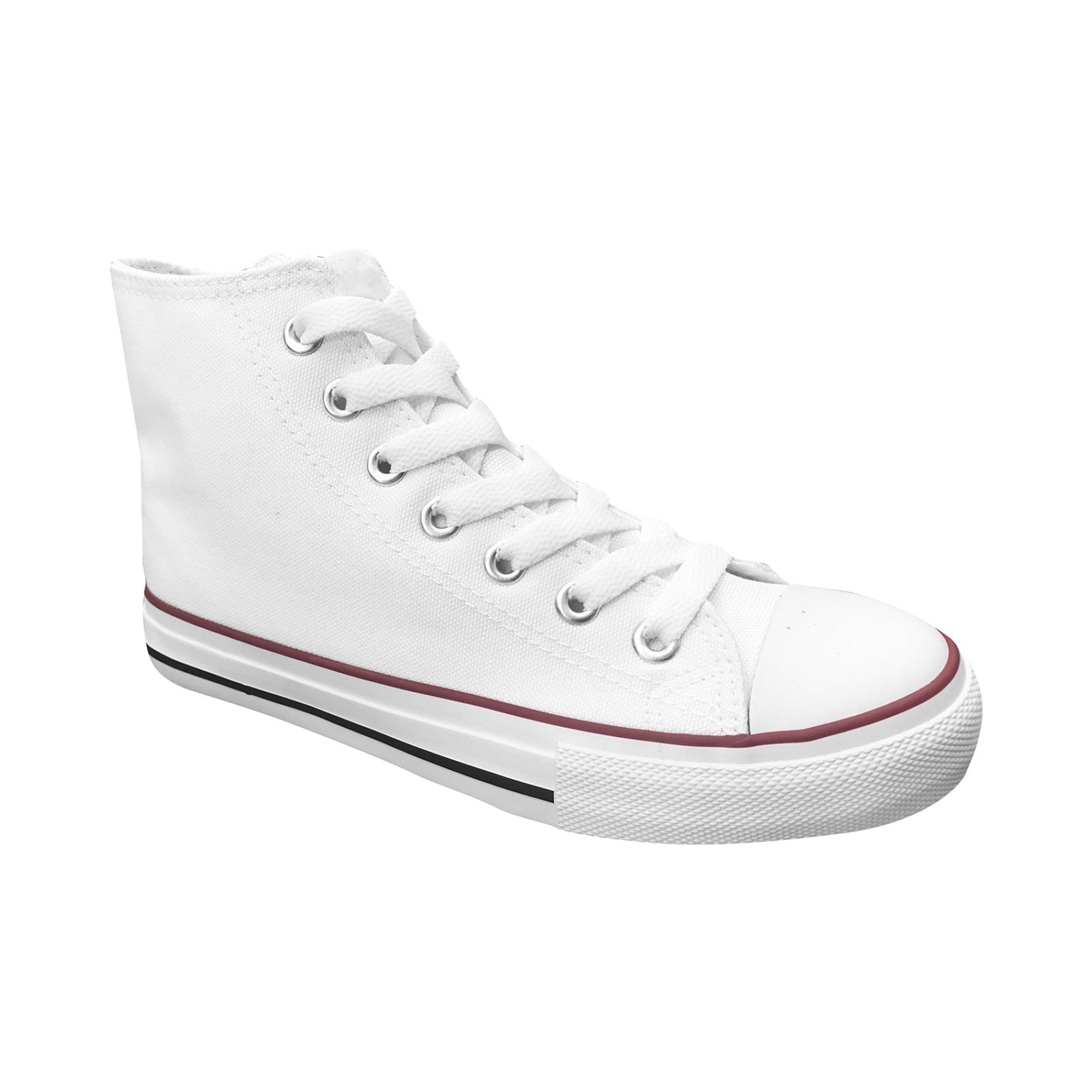 Ish Original Official Men White Blank High Top Red Black Rubber Sole ish-original-official-men-white-blank-high-top-red-black-rubber-sole