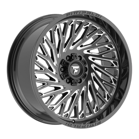 24x10 Fittipaldi Offroad FA15BM Gloss Black Milled Wheel 6x135/6x5.5 (0mm)