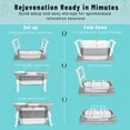 thumbnail image 3 of Fompes 40" Portable Bathtub for Adults – Large Foldable Ice Bath Tub for Cold Plunge & Hot Spa, Freestanding Soaking Tub for Indoor/Outdoor, Athlete Recovery & Family Use, Grey, 3 of 11