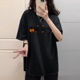 thumbnail image 6 of Halloween Tshirts for Women Short Sleeve Crewneck Cute Tops Graphic Tees for S-3XL, 6 of 6