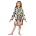thumbnail image 6 of FORMRS Niños Bathrobe Unisex Hooded Robe Soft Plush Pajamas Sleepwear, Size 7-9T, Pink Sleeping Cat, 6 of 7