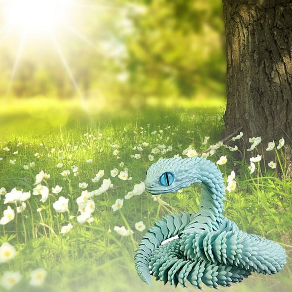 Novelty Funny Toy 3D Printed Flexible Cute Pet Toys Color Changing Animal Figurines for Adults and Kids