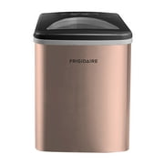 Frigidaire 26 lb. Bullet Ice Maker, Countertop Ice Machine with LED Control Panel, Copper Stainless Steel