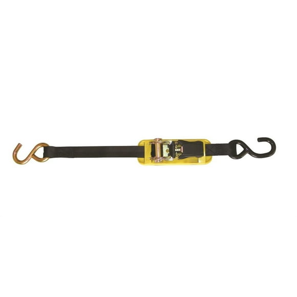 IMMI BoatBuckle Tie Down Strap F18740 Pro Series; Boat Transom; 3 Foot Length x 1 Inch Width; With Retractable Ratchet; 400 Pound Load Capacity; 1200 Pound Break Strength; Black; Nylon Webbing; Single
