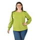 thumbnail image 5 of Blusa Con detalle de flor en hombro Roman Fashion, Tallas Extras, 5106 Verde, Talla 38, 5 of 7