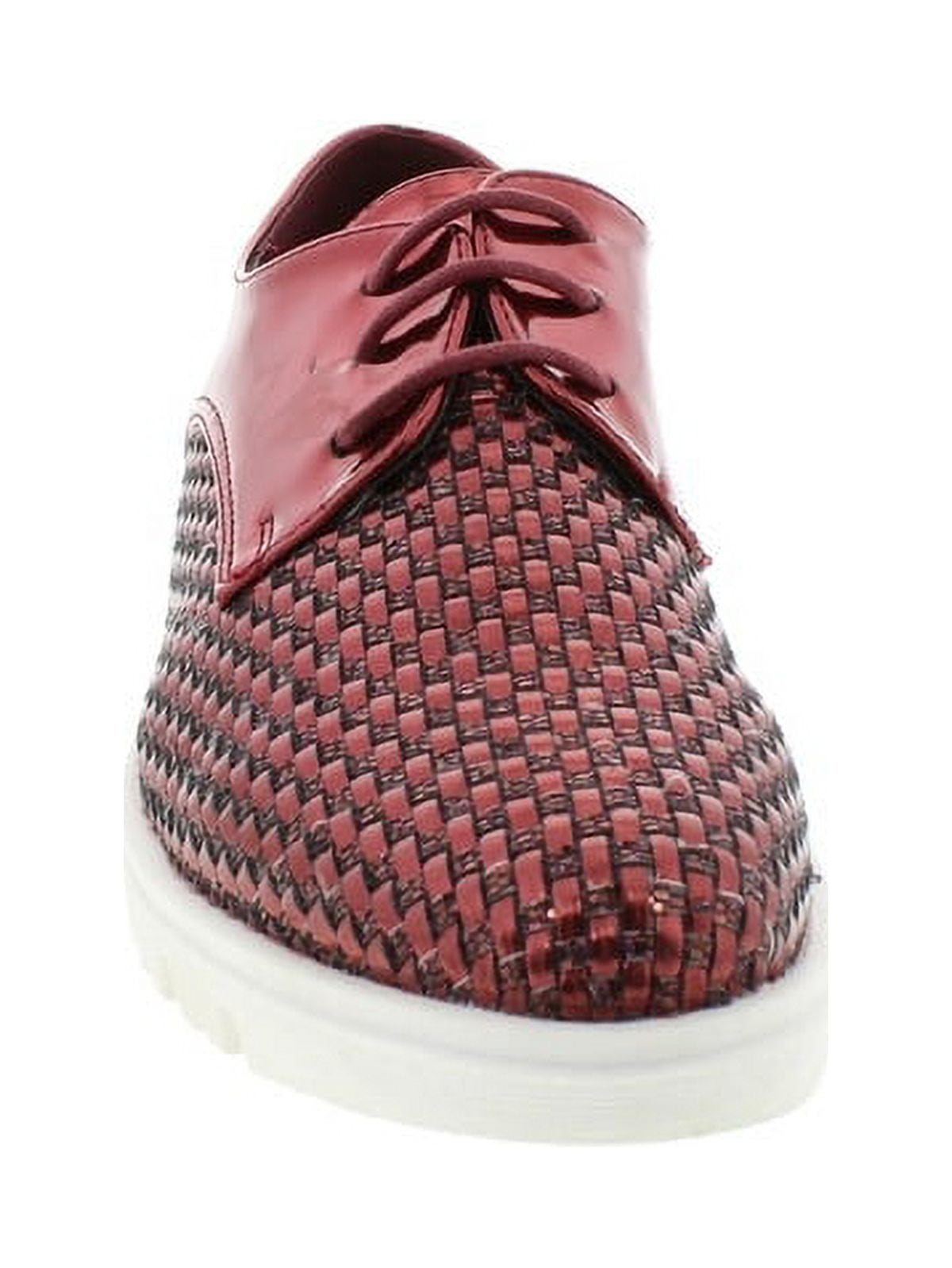◆moca◆ Moca Sports-07 Women's Casual Two Tone Hand Woven Faux