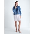thumbnail image 4 of Scoop Women’s Cropped Ruched Jacket, Sizes XS-XXL, 4 of 7