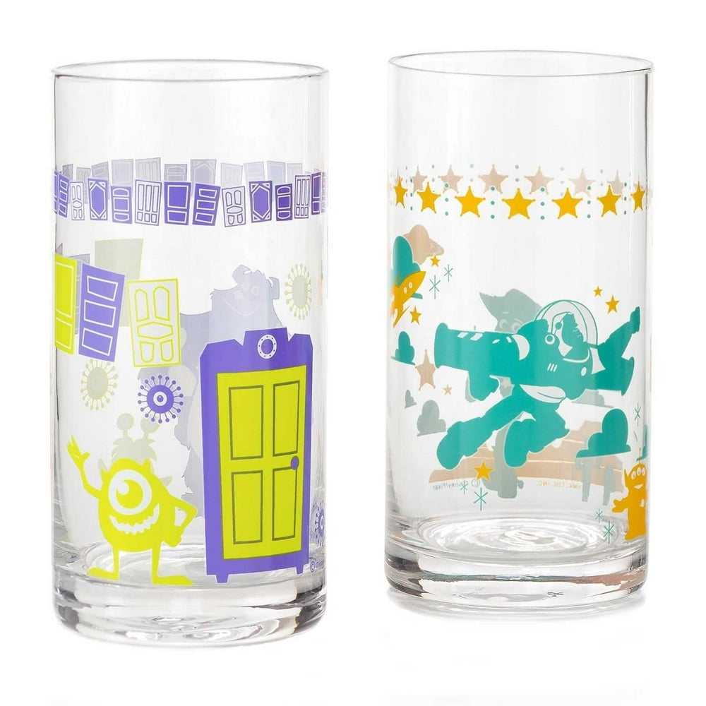 Disney Pixar Toy Story & Monsters, Inc. Drinking Glass Set Walmart