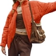 thumbnail image 4 of Women's Oversized Lightweight Down Coat Long Sleeve Zip Packable Short Puffer Jackets, 4 of 5