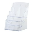 thumbnail image 2 of S SERENABLE Acrylic Display Stand Business Card Sign Tabletop Menu Flyer Brochure Holder 4 Tier 23.5x20x34cm, 2 of 9