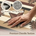 thumbnail image 6 of ODIKA Motif Southwestern Stripe Arae Spotted Boho Border Farmhouse Flowing Dynamic for Home Office, Gaming Room, Under Desk, Non-Slip Chair-Friendly, 6 of 7