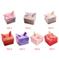 thumbnail image 1 of Unique Colorful Printing Square Ribbon Candy Box candy box Wedding Chocolate Sweets Chinses Wedding Candy Box Gift Decoration, 1 of 9