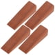 thumbnail image 3 of Tope de puerta de madera antideslizante, 4 unidades, con forma de cuña, para seguridad, para oficina y hogar, color caqui, 3 of 7