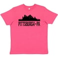 thumbnail image 3 of Inktastic Pittsburgh Pennsylvania City Skyline Youth T-Shirt, 3 of 5