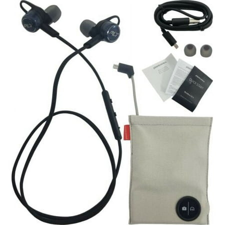 Open Box Plantronics Backbeat Go 3 Neckband Wireless Headphones+Charge Case Cobalt Black