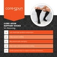 thumbnail image 3 of Core-Spun Light Support Compression Socks - 2 Pack, 10-15mmHg Compression, White/Trendsetter, X-Large, 3 of 6