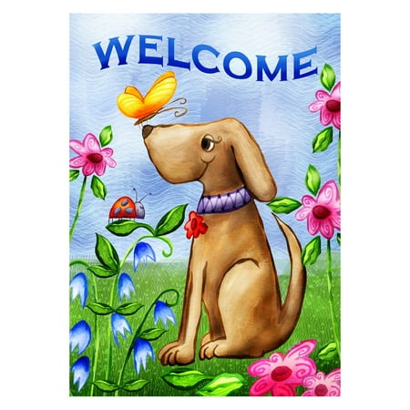 - Toland Home Garden Welcome Dog Double Sided Flag
