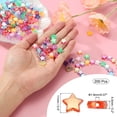 thumbnail image 2 of Uxcell Perles Étoile Cristal 11mm, 200 Pcs Perles Étoile Acrylique, Rouge, 2 of 5