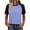 X054-Light Blue, variant on Neewe Womens T Shirt Short Sleeve Crew Neck Basic Color Block Tee Tops