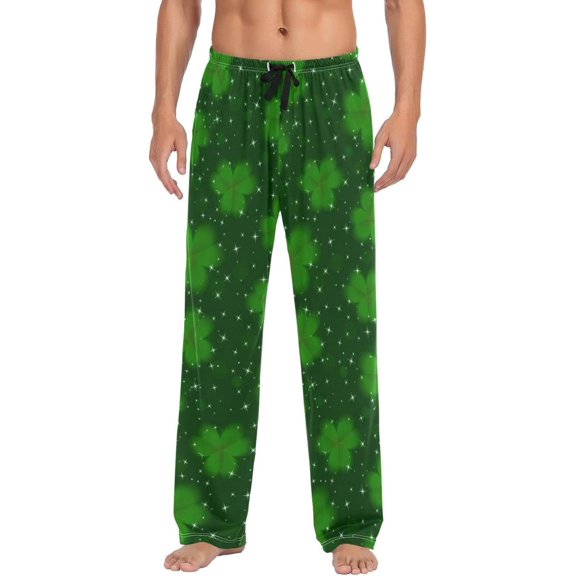 GZHJMY St. Patrick's Day Pajama Pants for Men, Lounge Pants Lightweight Men Pajama Bottoms with Drawstring Pockets, Christmas New Year Birthday Gifts, XX-Large