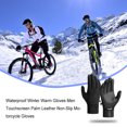 thumbnail image 4 of Minnieouse 1 par de guantes de ciclismo impermeables a prueba de viento pantalla táctil manopla de esquí al aire libre guantes térmicos Type3 NO3, 4 of 6
