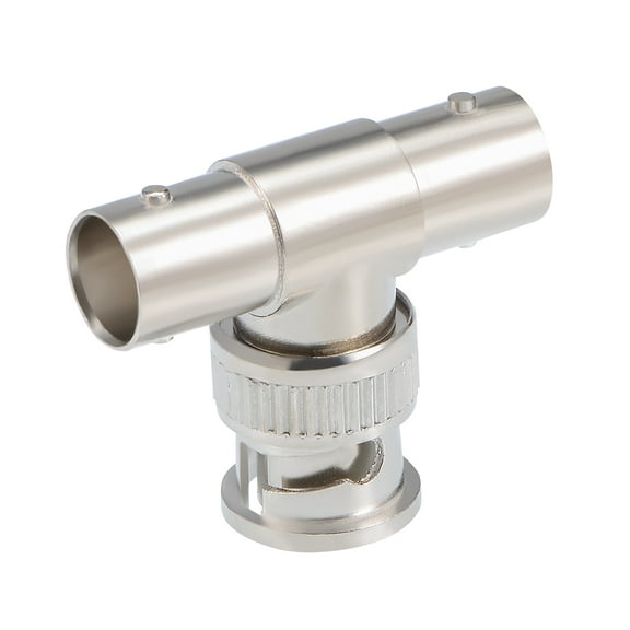 Unique Bargains BNC Male to BNC Female 3 Way T Shape Adapter RF Coaxial Connector