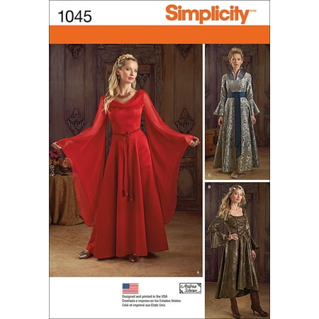 Simplicity Misses' Size 14-20 Fantasy Costumes Pattern, 1 Each