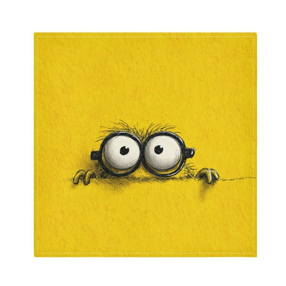 Qxltty Cartoon Napkins 20×20in Perfect for Parties Dinners Weddings Cocktail Housewarming Cloth Napkins Set of 6