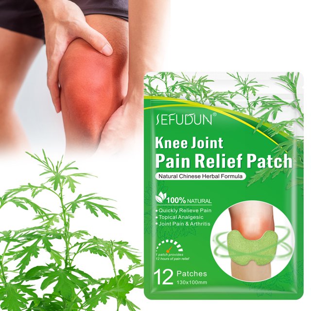 Fiudx Ofertas Flash Artículos En Oferta Rodilleras Calmantes Linfáticas De Ajenjo, Parche De Drenaje De Rodilla Para Aliviar El Dolor (12 Unidades)
