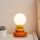thumbnail image 1 of Lámpara de mesa de carga USB, lámpara de cerámica de piedra apilada, decoración romántica del dormitorio, lámpara de mesa B, 1 of 3