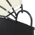 thumbnail image 6 of Patiojoy Outdoor Patio Wicker Rattan Sofa Round Bed Furniture w/ Canopy Cushion, 6 of 9