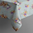 thumbnail image 4 of Lightblue Highland Cow Flower Bucket Pattern Rectangle Tablecloth 60"x120",Waterproof Polyester Rectangle Table Cloth, Wipeable Spillproof Polyester Tablecloth for Dining, Camping, Indoor and Outdoor, 4 of 6