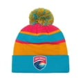 thumbnail image 2 of Blue San Diego Wave FC Cuffed Knit Hat with Pom, 2 of 2