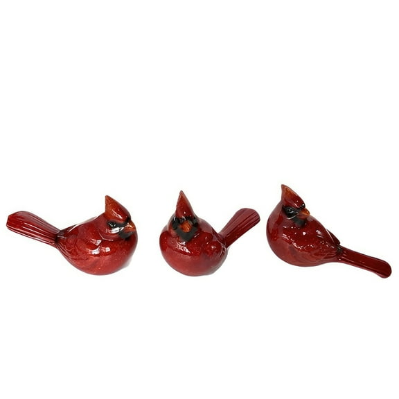 FC Design 3-PC Set 6"W Cardinal Figurine Statue Sculpture Ornament Decoration Home/Room Decor and Unique Gift Ideas for Housewarming, Holidays and Birthdays