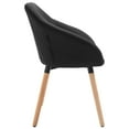 thumbnail image 3 of vidaXL Dining Chairs 4 pcs Black Fabric, 3 of 5