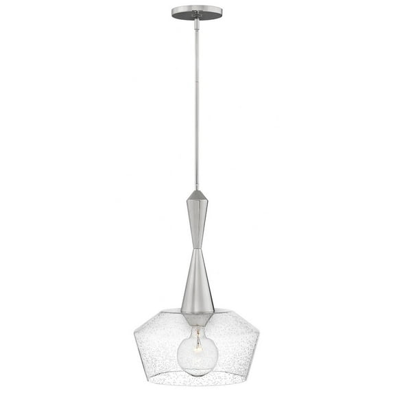 1 Light Medium Pendant In Mid-Century Modern Style 15 Inches Wide By 23 Inches High-Polished Nickel Finish Hinkley Lighting 4115Pn