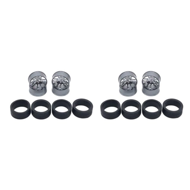 Vogacara 4 piezas de neumáticos de deriva de coche RC, ruedas de vehículo portátiles, juguetes para automóviles, actualización de Type3 NO3