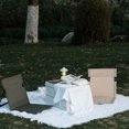 thumbnail image 3 of Cateissary Aleación fácil instalación fuerte soporte impermeable Oxford ropa para estructura Triangular portátil relleno de esponja Juegos de muebles de jardín Marrón, 3 of 6