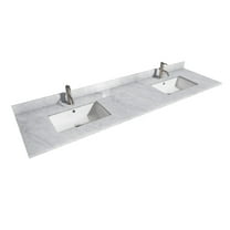 Wyndham Collection Wcvvca180dtopuns 80" Marble Vanity Top - White
