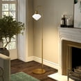 thumbnail image 6 of Evelyn&Zoe Modern Arc Floor Lamp with White Milk Glass Shade, 6 of 7