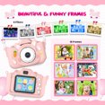 thumbnail image 2 of Kids Selfie Camera,Kids Camera Toys for 3-10 Year Old Girls Boys,20MP Digital Cute Bunny Cameras for Toddler,Best Chritmas Birthday Festival Gift for Kids,32GB TF Card Pink, 2 of 7