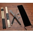 thumbnail image 1 of Drumstick Set Wood Stainless Steel Percussion Part Wire Brushes Exquisite Tuning Key Training Prop Sweet Gift Professional Multipurpose, 1 of 7