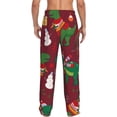 thumbnail image 3 of Sigee Dinosaur Christmas Happy New Year Print Men's Pajama Pants - Soft Lounge Sleep Bottoms with Elastic Waistband and Pockets-Small, 3 of 9