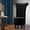 Black, variant on Guqiart Velvet Upholstered Accent Chair with Storage, High Back Throne Vanity Seat, Tufted Armless Living Room Chair, Bedroom Lounge Furniture with Hidden Compartment