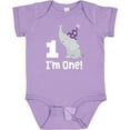 thumbnail image 3 of Inktastic Babys 1st Birthday Elephant Zoo Animal Boys or Girls Baby Bodysuit, 3 of 5