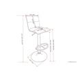 thumbnail image 6 of Simpli Home Nadia Contemporary Adjustable Bar Stool In Acid Green Linen Look Fabric, 6 of 6