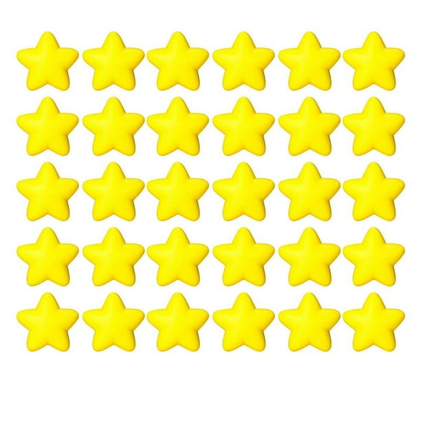 30 Piezas de Bolas AntiestréS de Estrella una Granel para Aliviar el EstréS, Minibolas AntiestréS de Espuma para la Recompensa del Escolar, Premios para Estudiantes